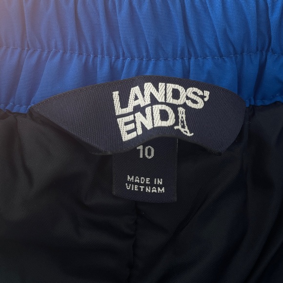 Lands’ End Kids Squall Snow Pants Waterproof Insulated Iron Knee size 10 blue - Picture 3 of 13
